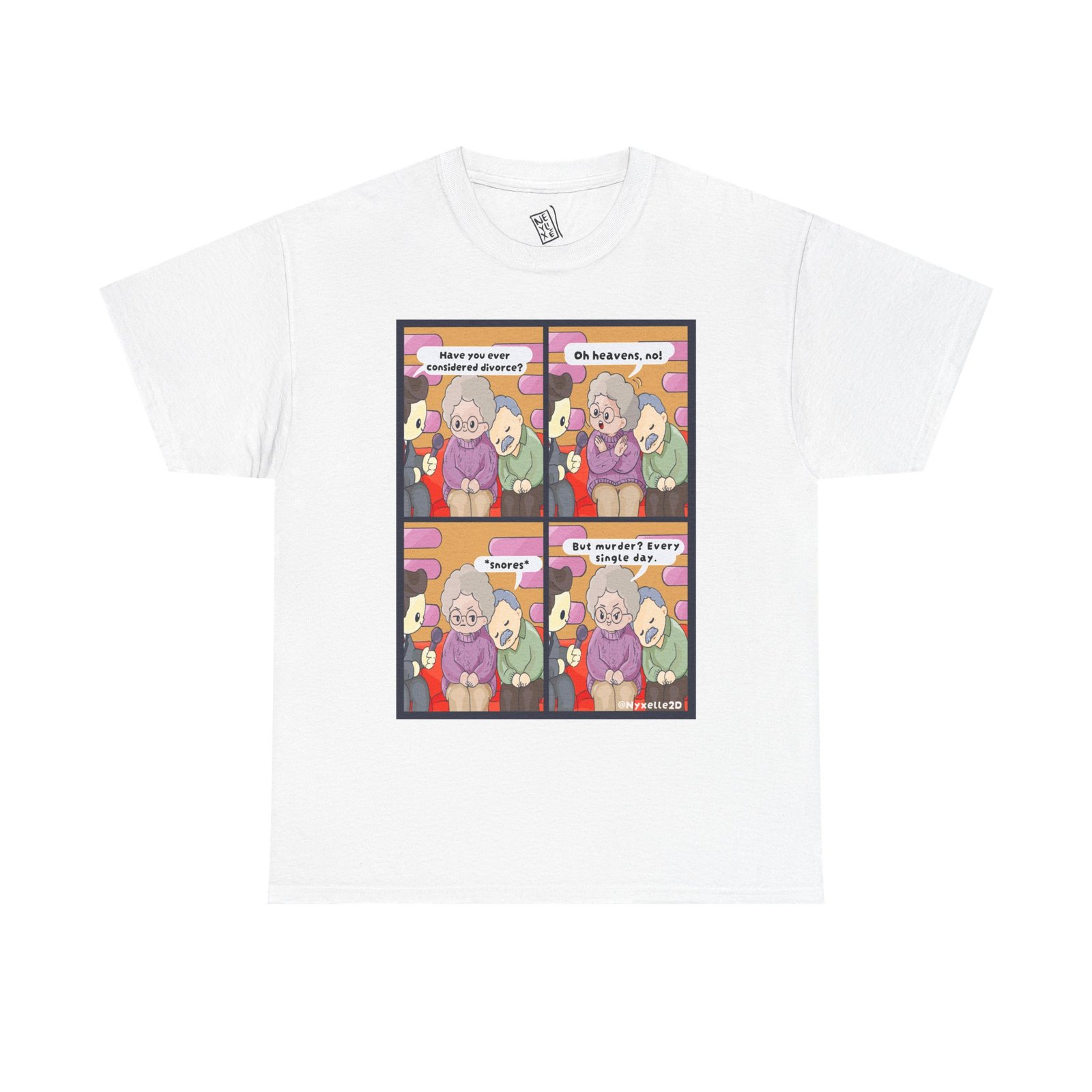 11557501052336609363_2048.jpeg Comic Panel Tee — Funny Retro Cartoons T-Shirt (Includes "Whoever said..." Dialogue)